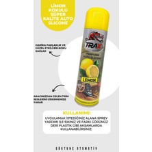 Trax Limon Lemon Kokulu Oto Trim Ses Giderici Deri Plastik Için Parlatıcı Slikon Parfüm Spreyi