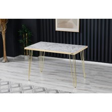 Demontepark  70 x 120 cm  Masa Mutfak Masası Yemek Masası Çalışma Masası Beyaz