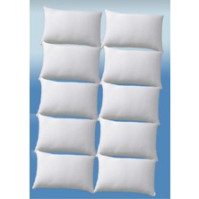 AY Home  10 Adet Pamuklu Fermuarli Sıvı Geçirmez Yastık Alezi Yastık koruyucu Yastık Beyaz 50 x 70 cm