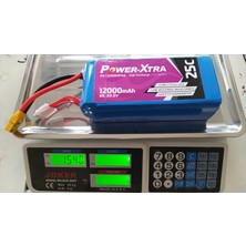 Power-Xtra 6s 22.2V 12000 Mah (25C) Li-Pobatarya -Lipopil