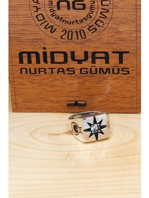 Midyat Nurtaş Gümüş Ayyıldız Model 925 Ayar Gümüş Yüzük 201021639