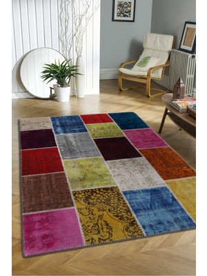 Naar Patchwork 3716 Renkli 160X230 Halı ~ 3.68 M2