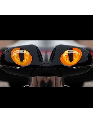 TSC Araba Aynası Için Kedi Gözü Sticker 4 Adet 12CM