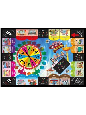 Moli Toys Molicity Lunapark Emlak ve Ticaret Oyunu – 8+ Yaş Çocuklar İçin Strateji ve Yatırım Temalı Eğlenceli Masa Oyunu
