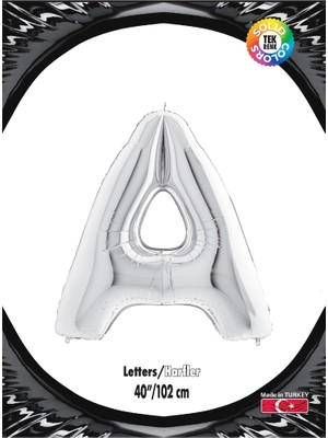 Güneş Avm Kikajoy Harf Folyo Balon 40" Gümüş -A-