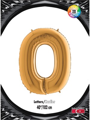 Güneş Avm Kikajoy Harf Folyo Balon 40" Altın -O-
