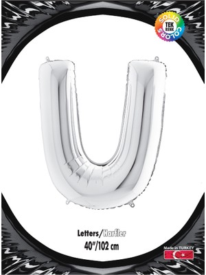 Güneş Avm Kikajoy Harf Folyo Balon 40" Gümüş -U-