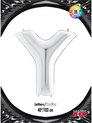 Güneş Avm Kikajoy Harf Folyo Balon 40" Gümüş -Y-