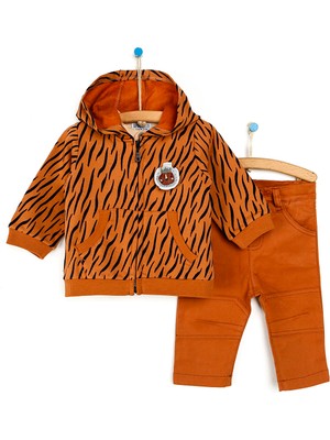 Hello Baby Hellobaby King Erkek Bebek Hakim Yaka Gömlek-Pantolon- Kapüşonlu Sweatshirt