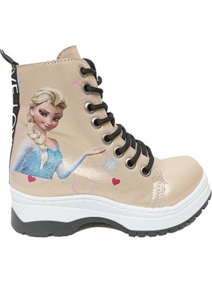 Fix Kids 9603 Parlak Deri Elsa Fashion Kız Çocuk Bot