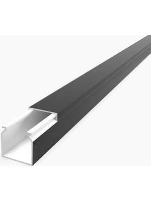 Mutlusan 12X12MM Kablo Kanalı(Siyah) Sidem