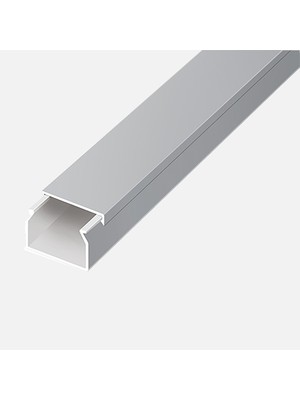 Mutlusan Kablo Kanalı 2 M Metalik Gri 25X16 mm