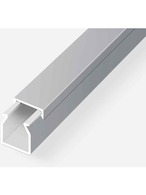 Mutlusan Kablo Kanalı 2 Metalik Gri 16X16 mm