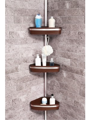 Primanova Fına Köşe Seti Aluminyum Kahverengi