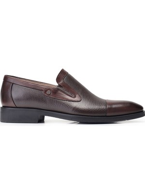 Nevzat Onay Kahverengi Klasik Loafer Erkek Ayakkabı -11852-