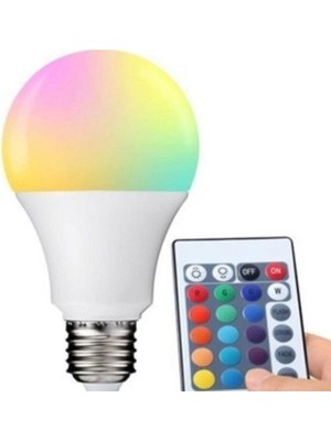 Vizyon Zmc Elektrik Rgb Led Ampul Uzaktan Kumandalı 9W