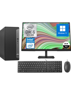 Hp Pro Tower 400 G9 Intel Core I5 12400 64GB 1tb SSD Windows 11 Pro 23.8" Masaüstü Bilgisayar 6A750EAWM08