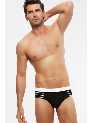 Kom Siyah Kontrast Parçalı Erkek Sprint