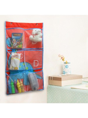 Binbirreyon Fileli Duvar Cebi 6 Gözlü Organizer 45X80CM PB114