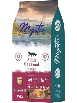 Mystic Az Tahıl Yetişkin Kedi Maması GURME15 kg