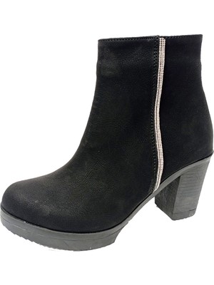 Efsun 2311 Yağlı Deri Fashion Fermuarlı Kadın Bot