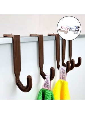 Binbirreyon Pratik Askı Kancası Çekmece Kapı Askısı 5 Adetli Set DE215