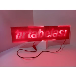 Kayan Yazı Tır tabelası  led tabela 12 & 24 Volt 16X64 cm çakmaklık Uçlu