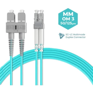 Fiber Optik Patch Kablo Sc-Lc Patchcord Duplex 2.0mm 50/125 Om3 Multi Mode 10 Metre