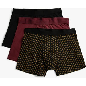 Basic 3'lü Boxer Seti Kuru Kafa Baskılı