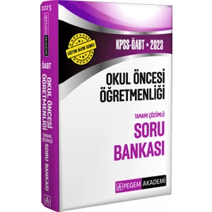 Pegem Akademi Yayıncılık 2023 KPSS ÖABT Okul Öncesi Öğretmenliği Soru Bankası