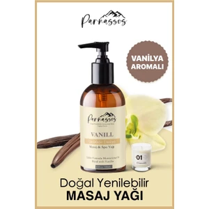 Parnassos Doğal Vanilya Özlü Duyusal ve Afrodizyak Etkili Aromaterapi Masaj Yağı