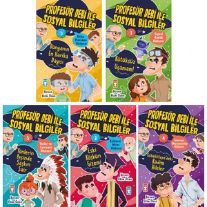Profesör Debi ile Sosyal Bilgiler 5 Kitap Set - Birsen Ekim Özen  (3-4. Sınıf)