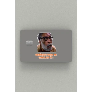 Kurtlar Vadisi Profesör Abuzer Kredi Kartı & Akbil Sticker Kaplama (2 ADET)