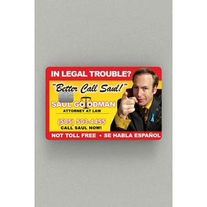 Better Call Saul Kredi Kartı & Akbil Sticker Kaplama