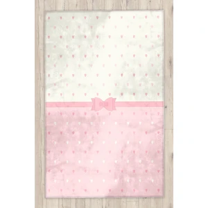 Bebişim Halı Pembe Fiyonklu Bambu Çocuk Odası Halısı