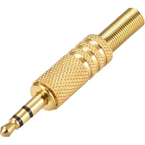 2.5mm Stereo Erkek Jak Lehim Konektörü Altın Kaplama