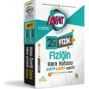 İnformal Yayınları YKS AYT Fiziğin Kara Kutusu 2'li Set Konu Özetli Dijital Çözümlü Ösym Sor Bankası Paket Set