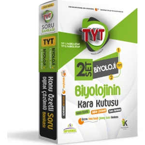İnformal Yayınları YKS TYT  Biyolojinin Kara Kutusu 2'li Set Konu Özetli Dijital Çözümlü ÖSYM Sor Bankası Paket Set