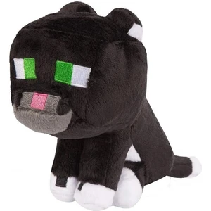 Minecraft Tuxedo Cat Plush Kara Kedi Ithal Premium Sevimli Karakter Peluş Oyuncak 22 cm