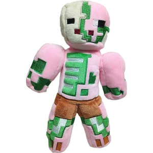 Minecraft Büyük Dev Zombi Robot Pembe Ithal Premium Sevimli Karakter Oyuncak 35 cm