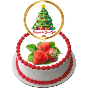 Yılbaşı Pasta Tebrik Notu Model 4