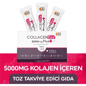 Hyaluronik Asit ve Probiyotikli  Toz Takviye Gıda 5000 mg Plus 30X10 Gr