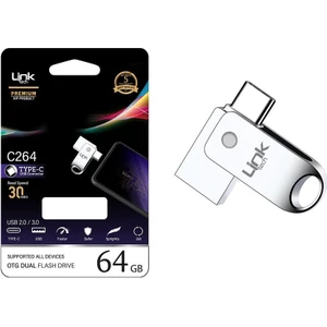 C264 Premium 64GB Type-C Otg Dual 30MB/S USB Bellek