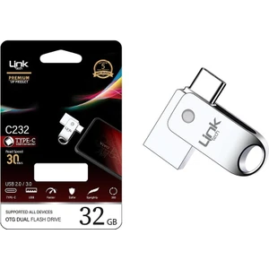 C232 Premium 32GB Type-C Otg Dual 30MB/S USB Bellek