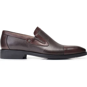 Nevzat Onay Kahverengi Klasik Loafer Erkek Ayakkabı -11852-