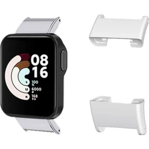 Xiaomi Redmi Watch 2 / Mi Watch Lite 2 / Poco Watch 20 mm Çevirici Metal Kordon Kayış Adaptörü Set - AL3137
