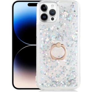 Apple iPhone 14 Pro Max Kılıf Içi Sıvılı Yüzüklü Kapak
