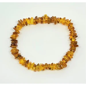 Tesbihci Efendi Damla Kehribar Yetişkin Bal Rengi Lastikli Bileklik