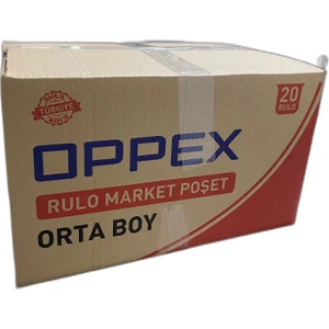 Rulo Hışır Atlet Poşet Orta Boy (1 Koli 20 Rulo)