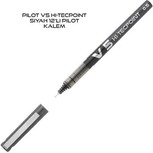 V5 Hi-Tecpoint Siyah 12'li Pilot Kalem